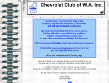 Tablet Screenshot of chevclubwa.com.au